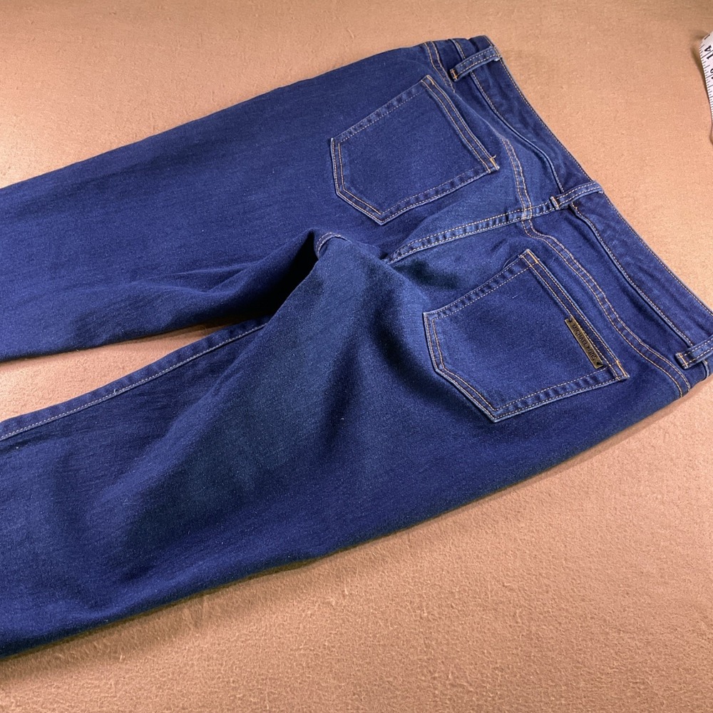Michael Kors Womens Skinny Jeans Dark Wash Denim Blue Size 14 W36X29L - Picture 9 of 13